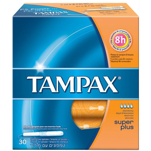 TAMPONES TAMPAX SUPER PLUS 30 UDS.