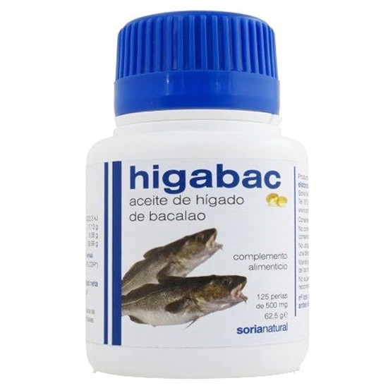 Aceite higado bacalao 125 perlas a-soria