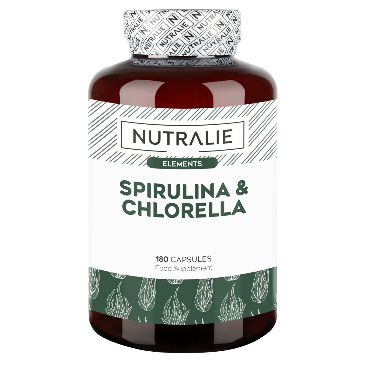 Nutralie espirulina y chlorella 180 cápsulas