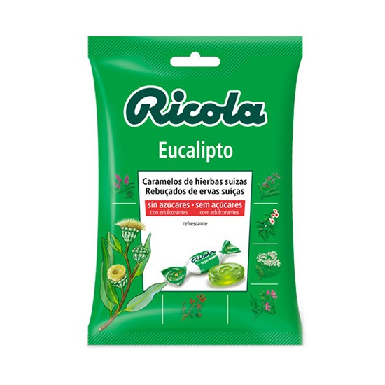 Ricola caramelos eucalipto sin azucar 70g