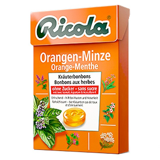 RICOLA CARAMELOS NARANJA MENTA S/A 50 G