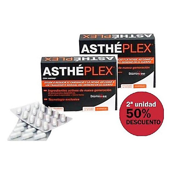 ASTHEPLEX AHORRO 30 CAPS 2ªUDS 50%