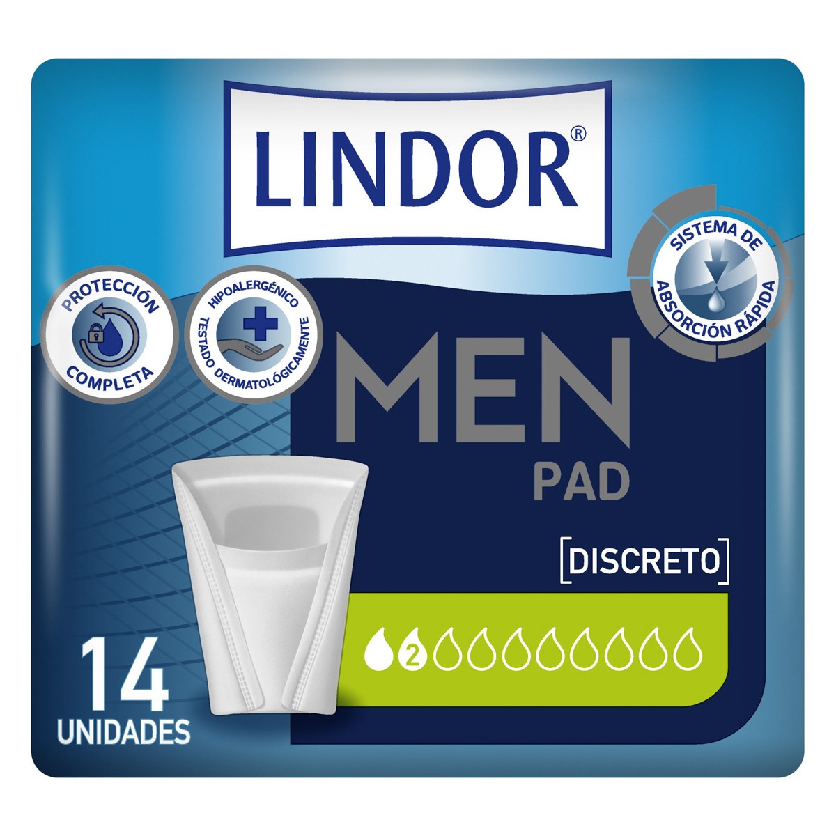 Lindor Lady Pad compresas maxi night 6 gotas 14u